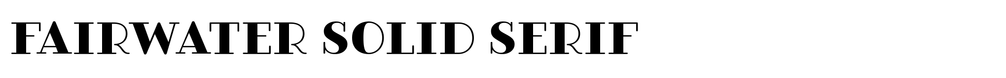 Fairwater Solid Serif image
